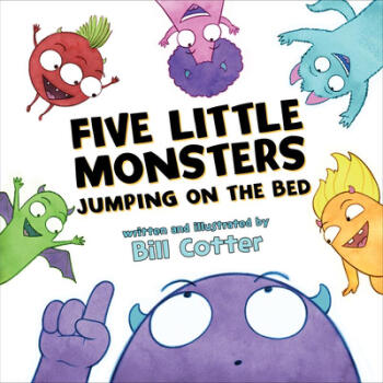 Five Little Monsters Jumping On The Be