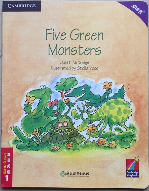 泡泡剑桥儿童英语故事阅读1: Five Green Monsters