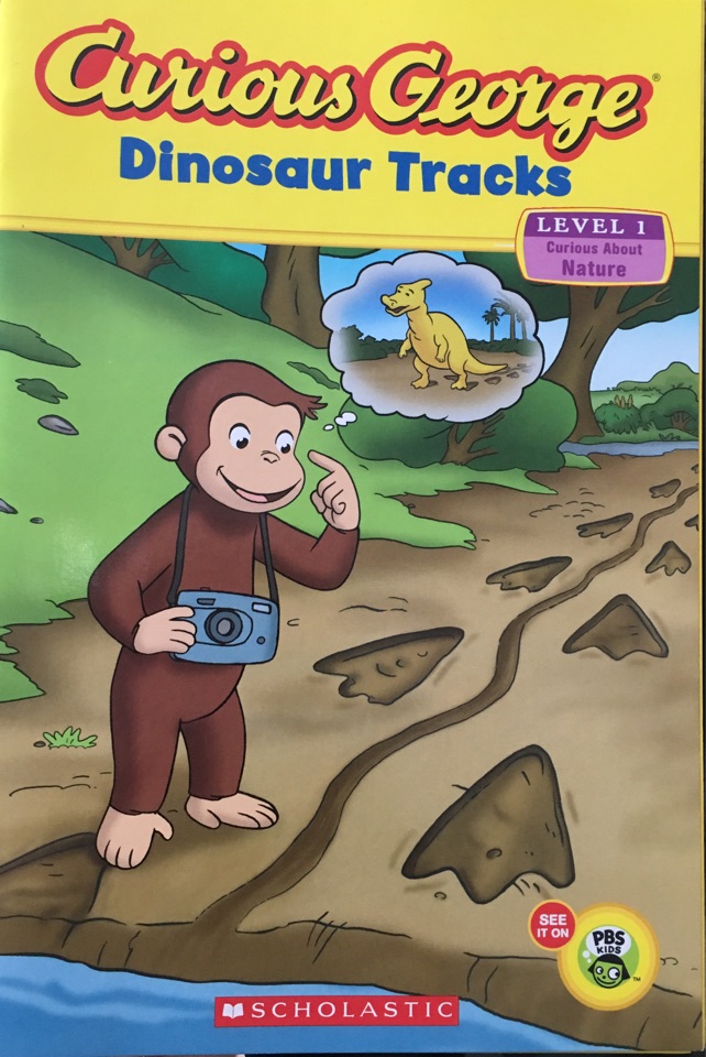 curious george dinosaur tracks