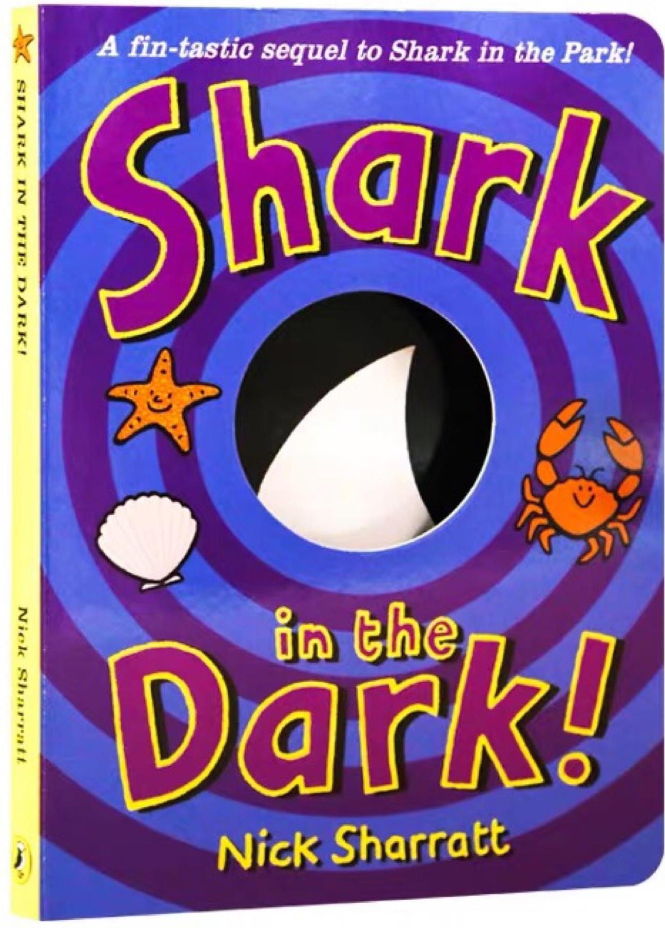 【新品】点读版 Shark in the Dark三只小鲨鱼 黑夜版 英语原