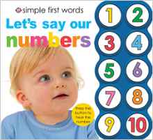 Simple First Words Let's Say Our Numbe