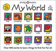 My World: A hand-drawn book with 350 w