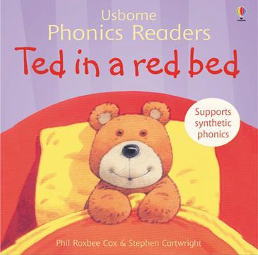 Ted in a red bed