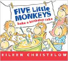 Five Little Monkeys Bake a Birthday Ca