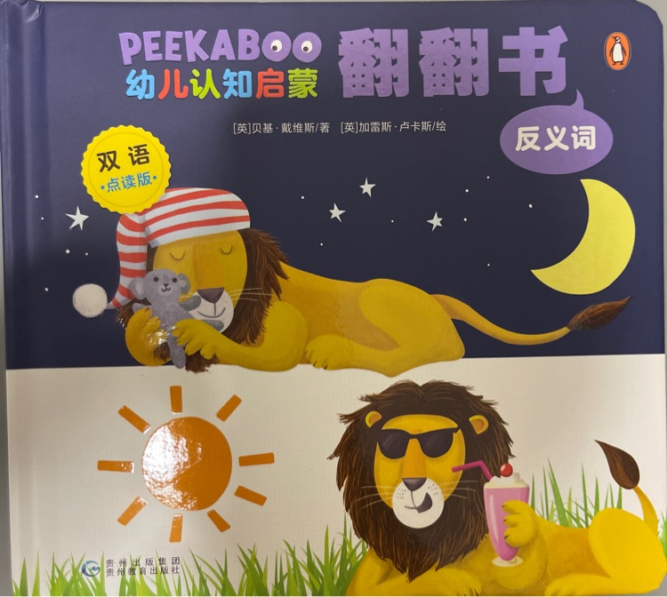 peekaboo 幼儿认知启蒙翻翻书 反义词