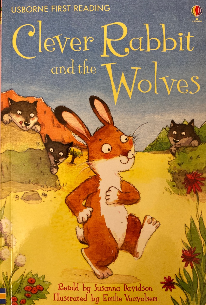 Clever rabbit and the wolves