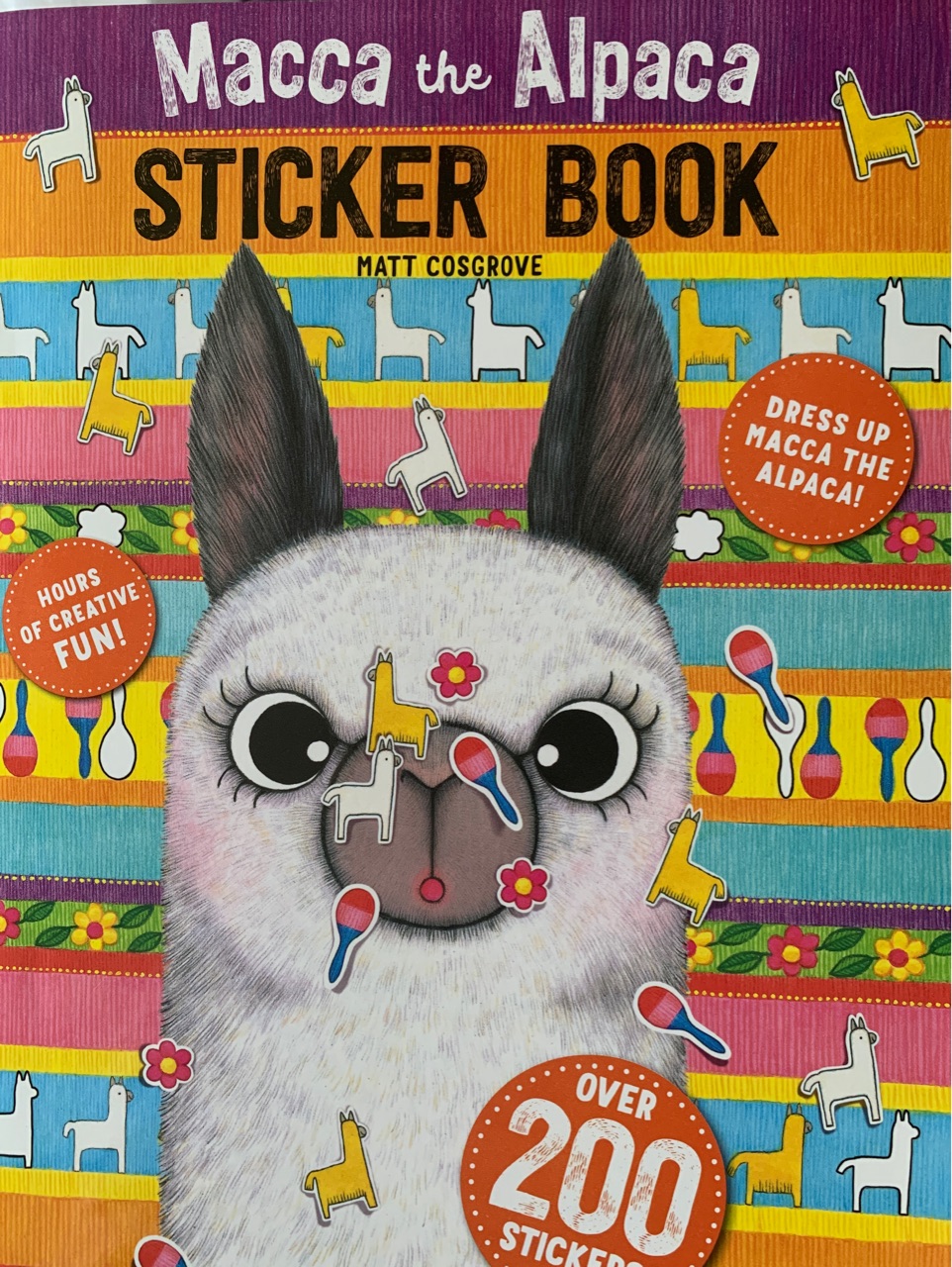 Macca the Alpaca sticker book