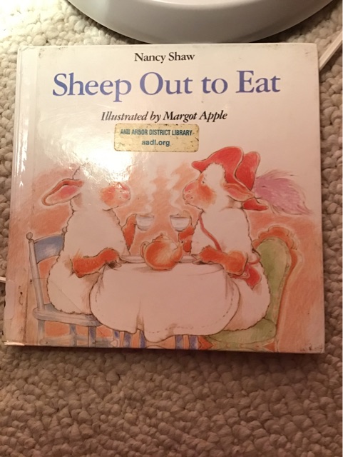 Sheep out to eat
