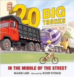 Twenty Big Trucks in the Middle of the