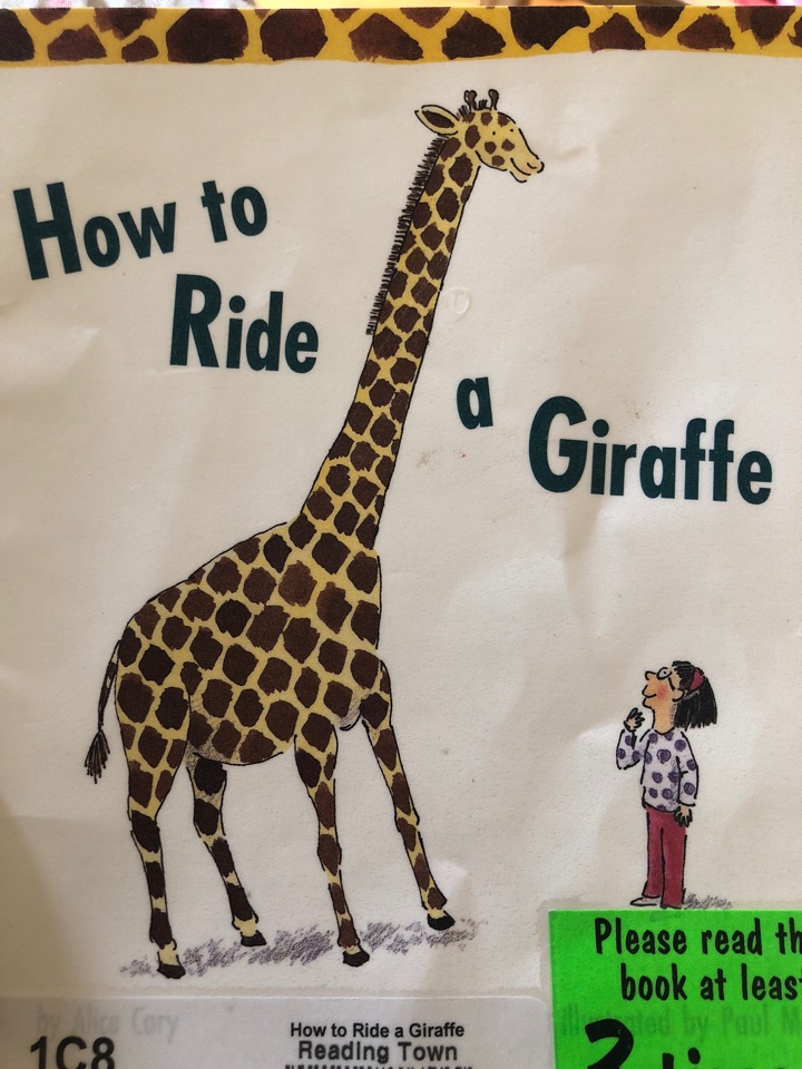 how to ride a giraffe