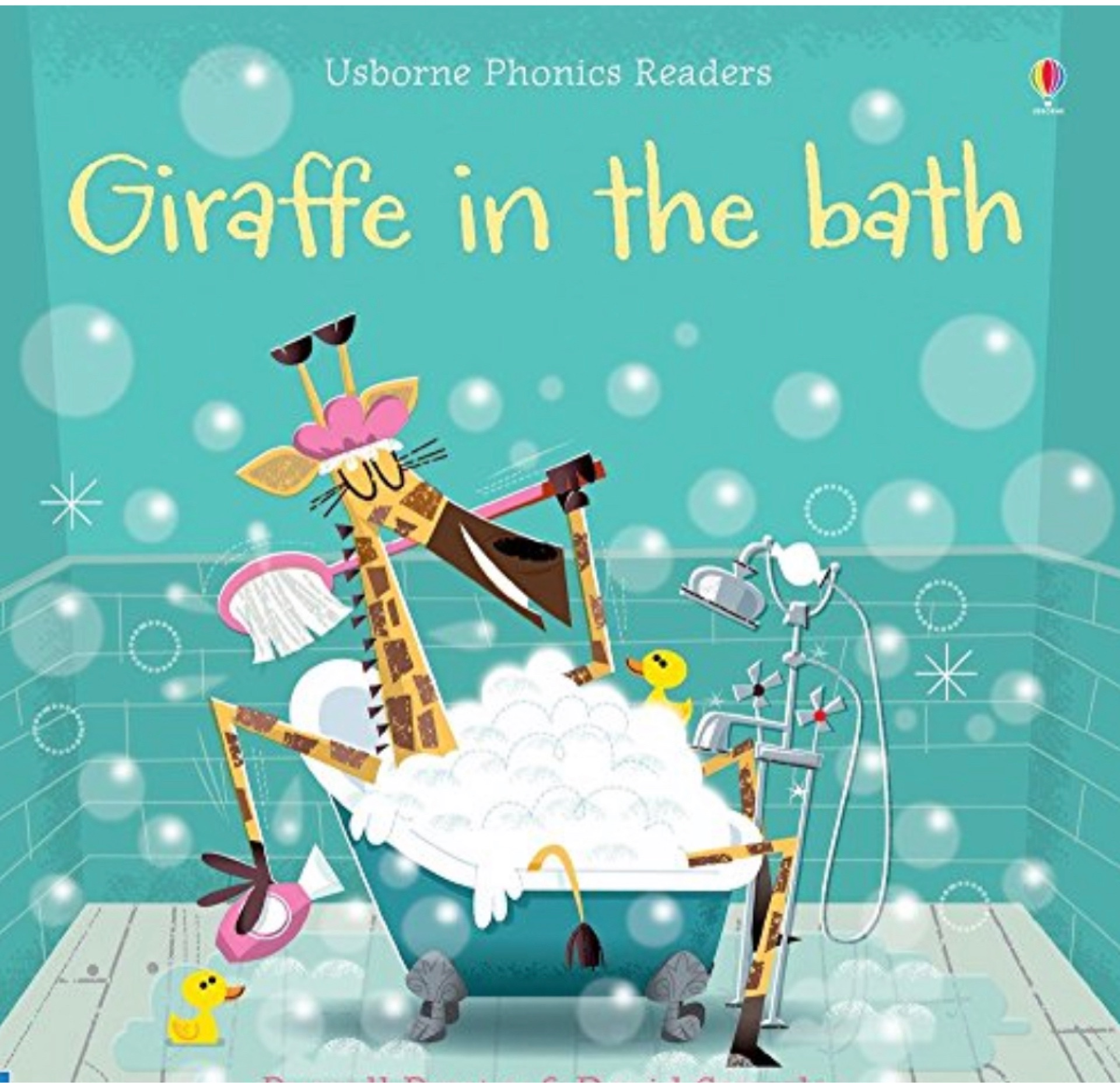 Giraffe in the bath
