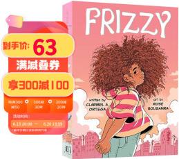 英文原版 卷发女孩 Frizzy 青少年成长励志 儿童全彩漫画 中小学英文课