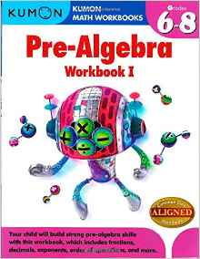 Kumon Pre-Algebra Workbook I (Kumon Ma
