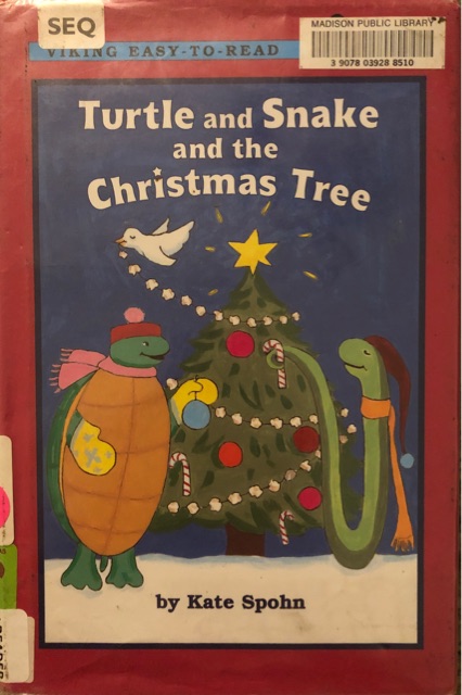 Turtle and snake and the Christmas tre