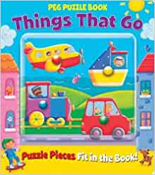 Peg Puzzle Book - Things That Go