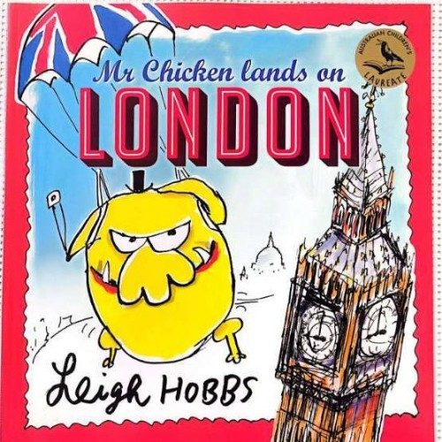 Mr chicken lands on London