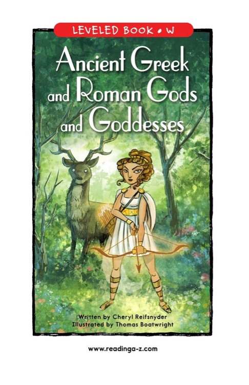 Ancient Greek and Roman Gods (RAZ W)